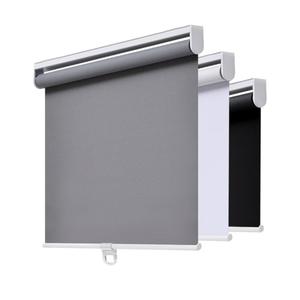 AOSKY Cordless Roller Shades Blackout Blinds for Windows Room Darkening Rolled Up Shades with Spring System, UV Protection Window Shades Door Blinds for Home and Office