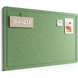 Fluxynara Felt Bulletin Board, 35.4"x23.6", Christmas Tree Green