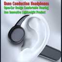 AYI Professional Swim Headphones True Bone Conduction Open Ear Headset MP3 Player Built-in 16G Memory IP68 Underwater Waterproof Bluetooth Earphone for Driving Bicycling Running Skiing Sports-Black