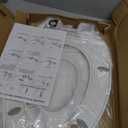 1M Family Toilet Seat, Patented Slow Close & Quick Releasing Technology, Anti-Wiggling, Easy to Install and Clean, Standard Elongated with Toddler Seat Built In (1 Piece)