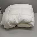 Cloud-Like Full Size Mattress Topper - 100% Cotton Top Mattress Pad for Back Pain Relief - Breathable & Naturally Cooling for Hot Sleepers, White