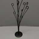 CraftyCrocodile Gift Card Tree Holder - Metal Display Stand with 11 Flexible Clips for Photos, Money, Lottery Tickets, Cards & Notes - Matte Black Finish