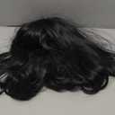 Men's Short Black Bob Wig with Full Bangs Unisex Funny Costume Wig for Men Halloween Cosplay Party (Adults)