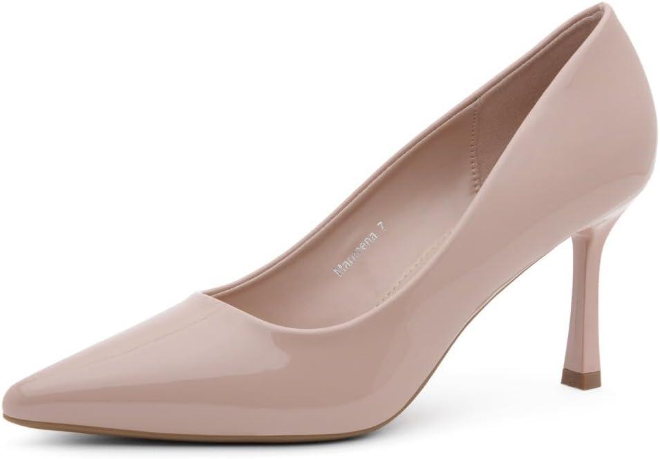 Herstyle Pointed Toe Pumps for Women, Closed Toe 3 Inch Stiletto High Heels, Comfortable Work Office Dress Shoes, Classic Pumps for Wedding, Party, Size 6