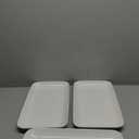 Delling 16 inch Serving Platter Set, White Porcelain Platters for Serving Food, Large Serving Trays for Party, Entertaining, Fruit, Appetizer, Oven Safe Dinnerware, Set of 3