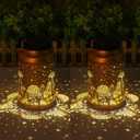 Mothers Day Gifts for Mom Grandma - Birthday Gifts for Women, 2 Pack Turtle Solar Lanterns Outdoor Waterproof - Hanging Turtle Solar Lights Garden Decor, Outdoor Decor for Patio, Yard