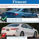Gloss Black Trunk Spoiler Fits 2025-2026 Toyota Camry | OE Style LE SE XLE XSE Hybrid ABS plastic, gloss painted UV-resistant coat adhesive tape no drilling
