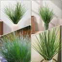 10 PCS Artificial Wheat Grass Plants, 14.6 Inch Faux Shrubs Wheat Grass Greenery Stems with Realistic Look, Fake Tall Grass for Indoor Outdoor Decor, Artificial Plants for Home Office Garden, Large