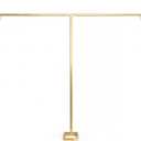Novabright 10x20ft Backdrop Stand Heavy Duty Pipe and Drape Backdrop Stand for Wedding and Ceremonies, Adjustable Pipe Kit Curtain Frame for Wedding Party Celebration Photography Stage(Gold)
