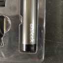 Upgraded Eyebrow Trimmer for Men, Precision Detailer, Battery-Powered Eyebrow Razor with Rinseable Blade, Facial Hair Trimmer with Comb, Compact Pen-Size, Safe Painless Shaver