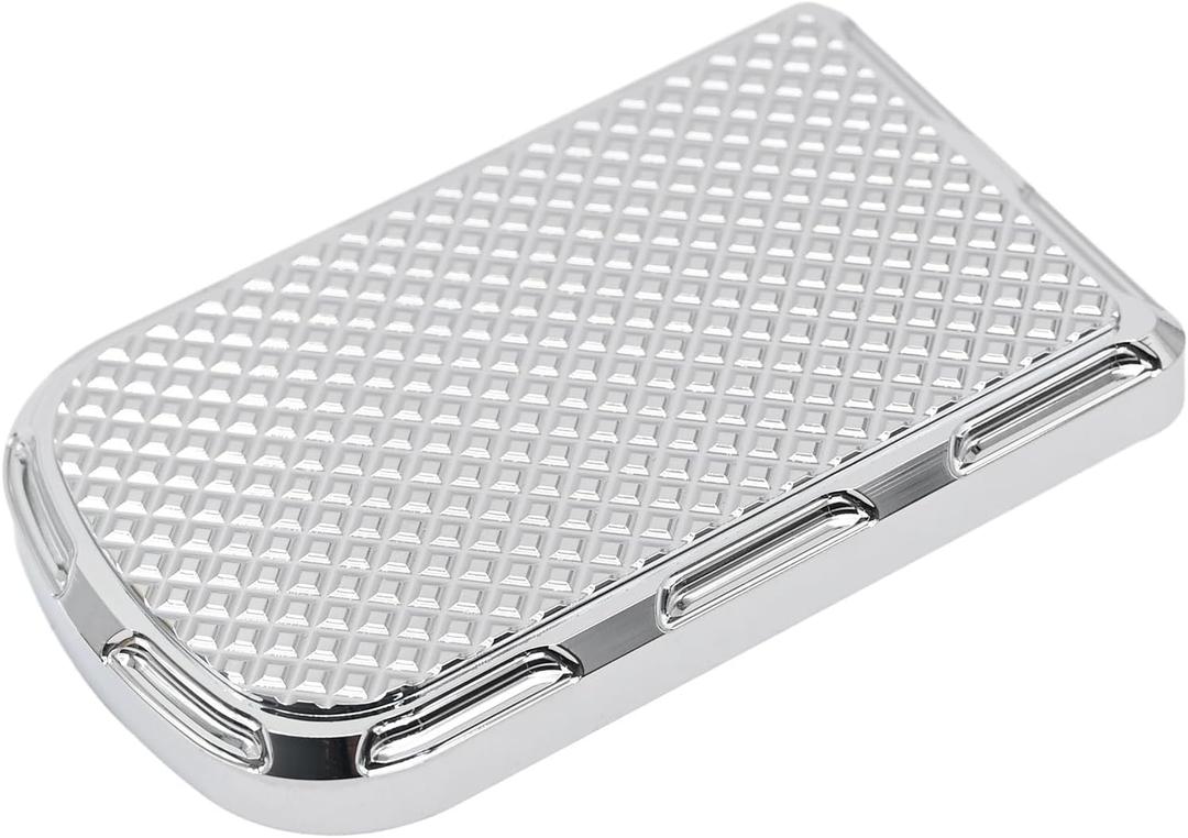 Chrome Brake Pedal Pad Cover Replacement for Harley softail Heritage Springer Fit Fat Boy Deluxe FLSTN Road King FLHR Road Glide FLTR Pads Cover