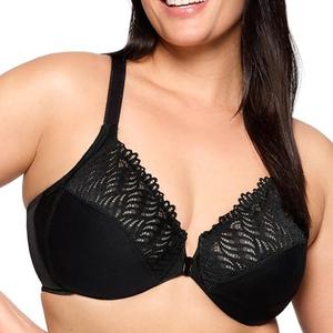 Glamorise Womens Front-Close T-Back Wonderwire Underwire #1246, Size 42F