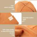 2 x Toddler Beanie Kids Winter Hats Infant Warm Knit Cap Newborn Winter Warm Hat for 0-36 Month Boys Girls (Red)