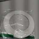 NICOR Lighting 6 inch White Recessed Shower Trim with Albalite Lens 