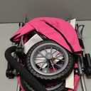 Bayer Trendy Doll Stroller, Hot Pink Toy Carriage for Kids, Foldable with Shoulder Bag & Storage Basket, 67 x 41 x 68 cm