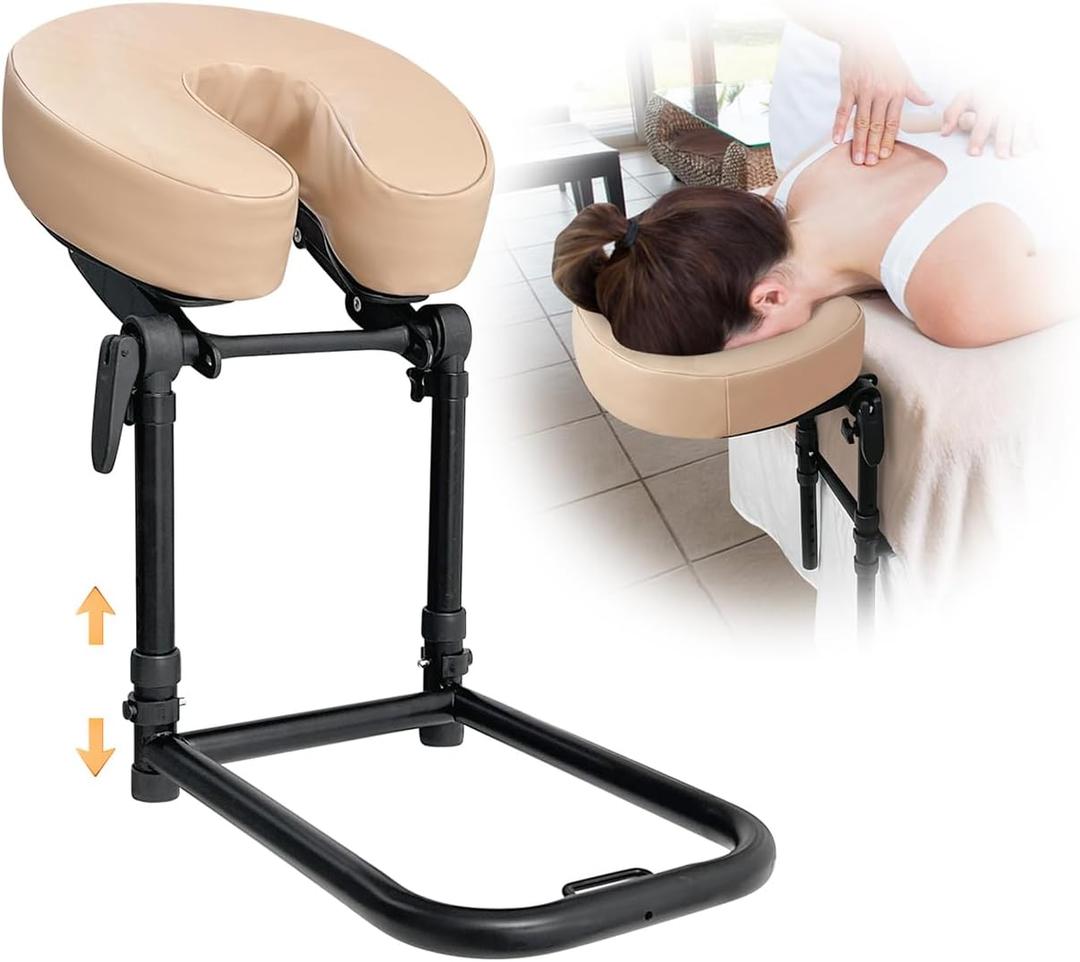 Massage Headrest for Bed Face Cradle, Home Mattress Top Massage Kit Face Down Pillow, Massager Head Rest for Mattress, After Eye Surgery Recovery Equipment, Head Cradle and Face Rest Support Cushion