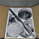 Ohniyou Ceiling Fans with Lights, 52'' Low Profile Ceiling Fan with Light and Remote/APP Control, Modern Flush Mount Ceiling Fan for Indoor Bedroom Living Room, Dimmable, Qiuet DC Motor, Black