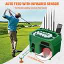 Infrared Automatic Golf Ball Dispenser, Fully Automatic Golf Tee Machine with 5000MAH Battery & Phone Mount, for Driving Range, Indoor Simulators & Outdoor Practice