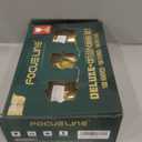 FOCUSLINE 300 Count Gold Plastic Silverware Set - 100 Forks, 100 Knives, 100 Spoons - Heavy Duty Plastic Cutlery Set Disposable Flatware for Catering, Parties, Dinners, Weddings