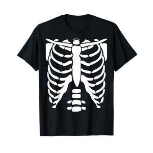 Skeleton | Halloween Costume Rib cage Anatomy T-Shirt, M
