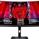 XIAOMI Curved Gaming Monitor 34-inch 180Hz High Reshed Rate 1ms Fast FreeSync Premium Professional Calibration 95% DCI-P3 100% sRGB* Low Blue Light Computer Screen Monitor Desktop Monitor