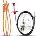 Drain Snake,76 inch Flexible Grabber Claw Pick Up Reacher Tool, Drain Clog Remover - Gutter Cleaning Tools for Home Sink, Bathroom Tub, Drain, Toilet, Tight Spaces