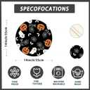 3 x XCHI Boo Spooky Ghost Pumpkin Halloween Round Placemats Set of 4 Table Mats Table Decorations 14x14 Inch