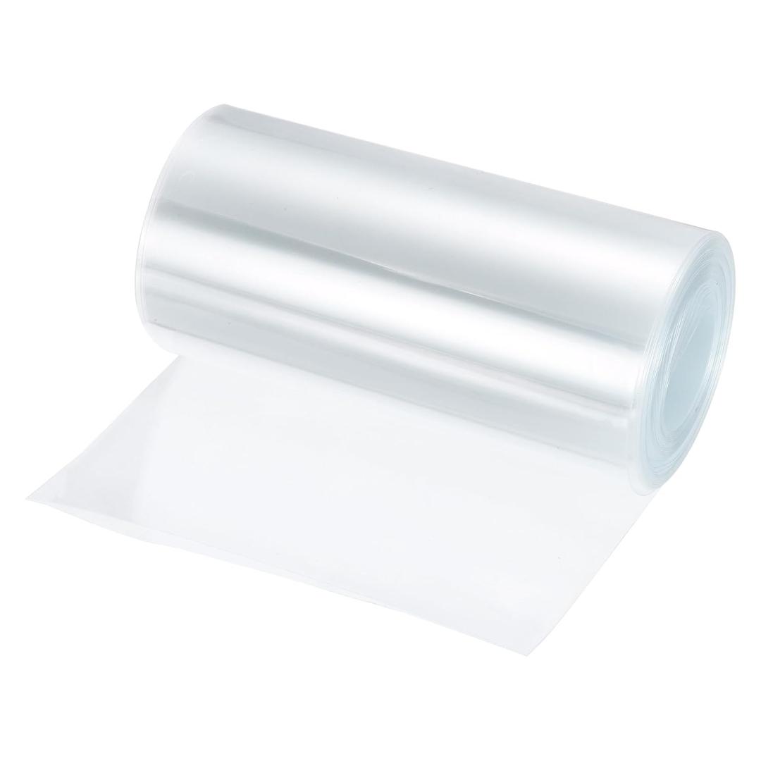 MECCANIXITY Battery Wrap PVC Heat Shrink Tubing 95mm Dia 150mm Flat 20 Feet(6meters) Clear Good Insulation for Battery Pack
