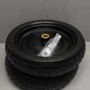 Parts Camp For Gorilla Cart Wheels 13-Inch replacement gorilla cart tires 4.00-6 Flat-free Solid Tire and Wheel For Hand Trucks/Garden Carts/Wheelbarrow/Dolly-5/8"Axle Borehole 2.1"Hub offset (2 Pack)