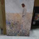 Jesus Canvas Wall Art Jesus Left The 99 Christian Inspirational Painting Picture Wall Decor Jesus with Wildflowers Religious Faith Print Artwork for Living Room Bedroom Church Home Decor, Framed