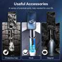 Dual Lens Endoscope Camera with Light Borescope Inspection Camera with 8+1 Adjustable LED Lights 1980P IP68 Waterproof with 16.5ft Semi Rigid Snake Camera for iPhone iPad Android Phone