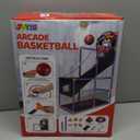 JOYIN Arcade Basketball Game Set with 4 Balls and Hoop for Kids 3 to 12 Years Old Indoor Outdoor Sport Play - Easy Set Up - Air Pump Included - Ideal for Competition