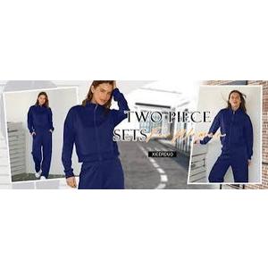 Women's Two Piece Tracksuit, Sets for Women 2025 Sweatsuit 2 Piece Outfits Sweatshirt ，workout sets for women. Size XL