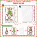 Peryiter 20 Set Christmas Hanging Gnomes Ornaments Coworker Gifts Bulk with Thank You Cards Swedish Plush Beard Doll Ornament Appreciation Gifts for Coworker Employees Staffs Xmas Tree Home Decor