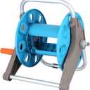 PAER Garden Hose Reel Cart, Portable Hose Reel for G1/2 Inch 98 FT Hose, Black
