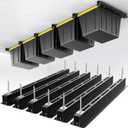 EVERHANGER Ceiling Storage Rack, Heavy Duty Overhead Garage Storage Rack, Adjustable Ceiling Bin Storage System, 6 Sets for 5 Bins, 26 Inch