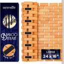 SereneLife Bamboo Bath and Shower Mat, Non-Slip Floor Mat with Extra Grips, Slatted Design, Natural Finish for Bathroom, Spa, Sauna - Rollable and Easy to Clean