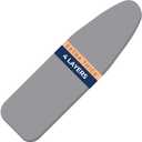 Ironing Board Cover and Pad Extra Thick Heavy Duty Padded 4 Layers, Silver Coated Ironing Board Cover, Non Stick Scorch and Stain Resistant Standard Size 15x54 Inch with Elasticized Edges (Gray)