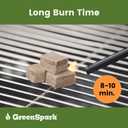 Firestarters Square 160 Pcs Natural Fire Starters for Grill, Smoker, Pizza Oven, BBQ, Wooden & Pellet Stove, Fire Pit, Long Burn, Waterproof,All Weather, Safe for Indoor/Outdoor Use