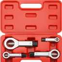 4PCS Professional Nut Splitter Set | Heavy Duty Nut Splitter Breaker Cracker, Remove Broken Damaged and Corroded Nuts with Ease 9-12mm, 12-16mm, 16-22mm, 22-27mm