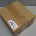 KAMIER Watch Case with Combination Lock - 4 Watch Storage and Jewelry Organizer - Watch Travel Case for Ring and Watch Storage, PU Leather Travel Watch Case, Ideal for Gift (With Gift Box), Brown