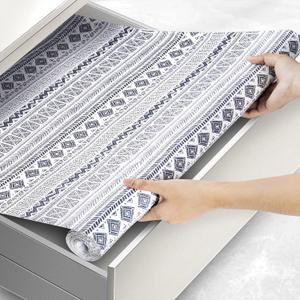 Shelf Liners for Cabinets Non Adhesive Kitchen Shelf Liner Wire Shelf Liner 12 in X 10 FT, Waterproof Washable Mats Protect Dresser Shelves Cupboard Bathroom Cabinets (11.8"W x 118.1"L)