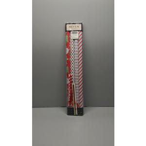 LaRibbons Reversible Christmas Wrapping Paper Set, Gingerbread Man/Green and Red Diagonal Striped Pattern for Season Party， with 2 Trimming & 3 Gift Tags, 30 Inch X 10 Feet (4Rolls, 100 sq.ft.ttl.)