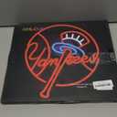 AHlove YANKEES Neon Signs for Wall Decor，Baseball Team Neon Lights for Bedroom，LED Signs Suitable for Man Cave，5V Power Adapter，Birthday、Christmas Gifts for Boys 13 * 15Inch(red+blue+white)