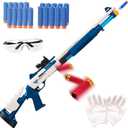 Airsoft Shotgun Blaster for Nerf Guns Soft Foam Bullet Darts, XM1014 Air Powered Shell Ejecting Spring Rifle Shotgun, Thrown Dart Pistols for Outdoor Activities Shooting Games