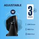NEXAIR 7" Air Circulator Portable Turbo Fan, 3 Speed Adjustable Desk fan Powers Cool Air-Waves Up To 25ft, Quiet Operating Fan For Bedroom, Made Of Durable Material, Great For Office & Living Room