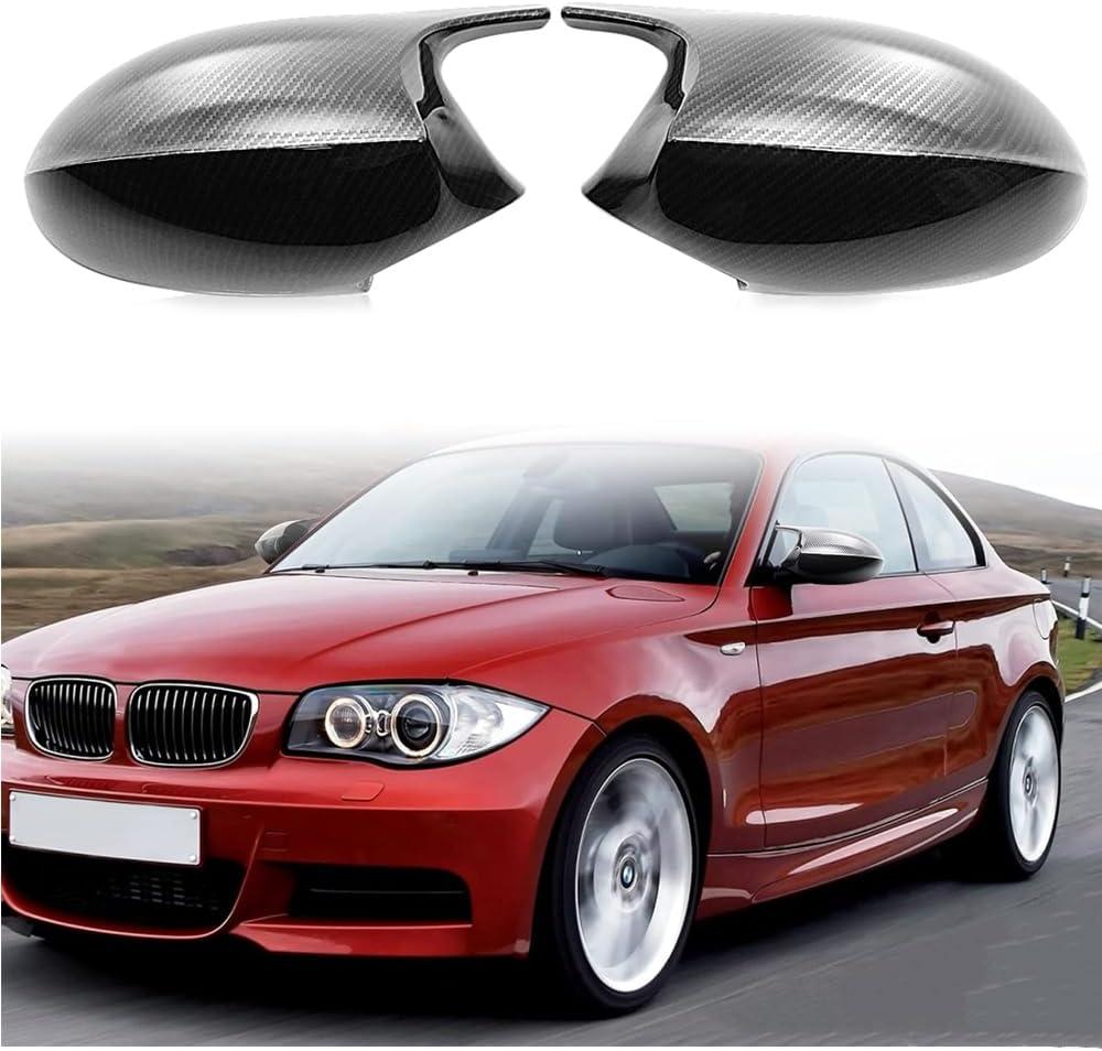 Side Door Mirror Cap Covers Compatible with BMW E87 2004-2006, E81 2005-2009, E82 E88 2007-2009, E90 E91 2005-2007, E92 E93 2006-2009, 330i 328i 325i Pre-facelift