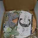 Last Name Round Front Door Wreath Decor for All Seasons, 26 Initial Letter Wreaths for Front Door Porch Welcome Garland and Eucalyptus Hanging Gift for Farmhouse Welcome Sign (C) (12*12IN)