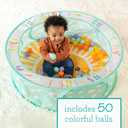 Infantino Pop-Up Ball Pit, 50 Colorful Balls, Easy Setup & Storage, 35" Spacious Play Area, Bright & Colorful Design, Includes Storage Bag