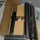 Rfiver Mobile TV Stand for 2360 Inch LCD LED Flat/Curved Panel Screen TVs up to 88 lbs, Rolling TV Stand with Adjustable Shelf & Tilt, Portable Floor Stand on Wheels for Bedroom, Living Room, Office